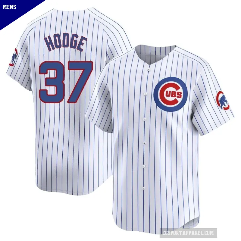 Men's No.37 Porter Hodge Chicago Cubs White Limited Home Jersey