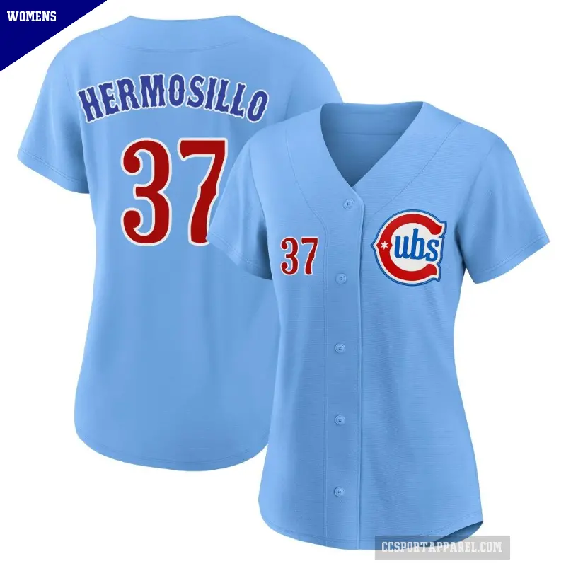 Women's No.37 Michael Hermosillo Chicago Cubs Royal Limited 2nd Alternate Jersey
