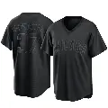 Youth No.37 Michael Hermosillo Chicago Cubs Black Replica Pitch Fashion Jersey