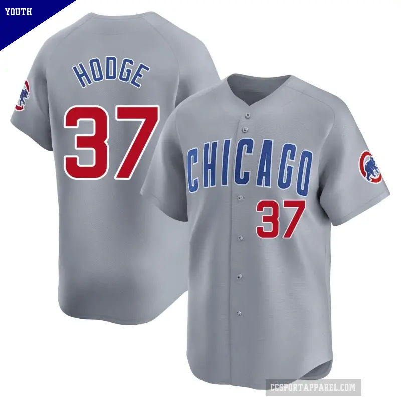 Youth No.37 Porter Hodge Chicago Cubs Gray Limited Road Jersey